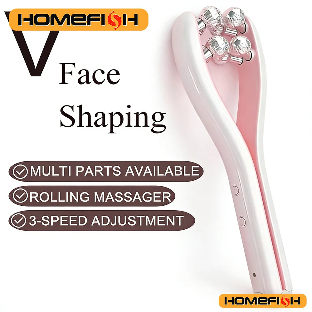 Face Lifting Roller Facial Massager Y Shape Lifting Facial Massager Chin Lift Up Home Use Beauty Instrument Skin Care Tool